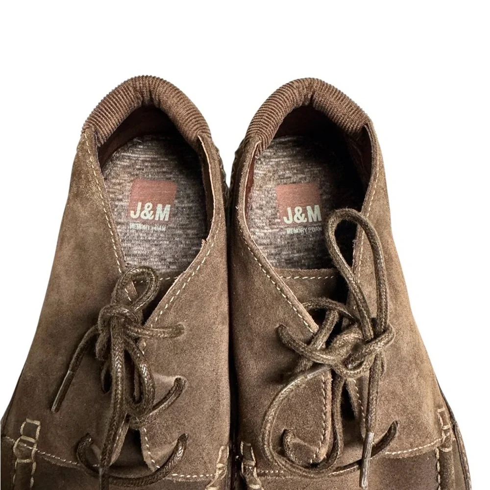 J & M Men's Brown Suede Chukka Boots Size 10M